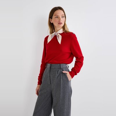 Pull col boutonné contenant de la laine et du cachemire MONOPRIX
