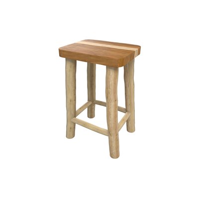 Tabouret 45.5 cm en teck (à l'unité) - IKA RENDEZ-VOUS DÉCO