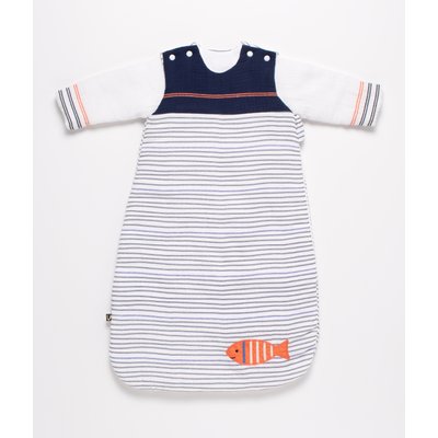 Gigoteuse bébé hiver à manches amovibles marinière SAUTHON