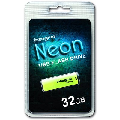 Cle Usb Integral Neon Jaune 32 Gb - Neon Jaune 32 Gb INTEGRAL