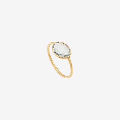 Bague plaqué or - serti pm CAROLINE NAJMAN