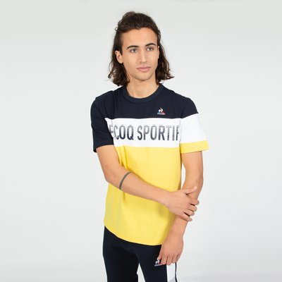 T-shirt col rond manches courtes rayures LE COQ SPORTIF