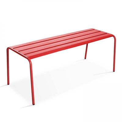 Banquette de jardin en acier thermolaqué, PALAVAS OVIALA
