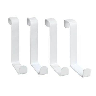 Lot 2x 4 Crochets accroche-serviettes de porte Celano TOILINUX