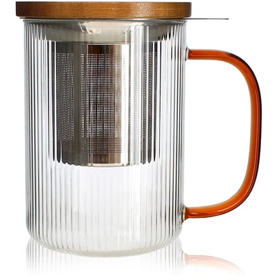 Tisanière en verre et anse 475ml, KARL OGO LIVING