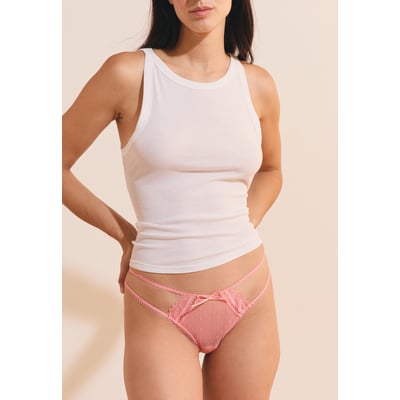 Tanga en tulle et dentelle PETRA ETAM