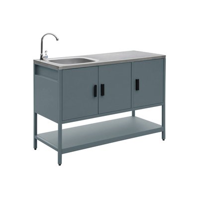 Module de cuisine extérieure acier avec évier L120cm NAXOS SWEEEK