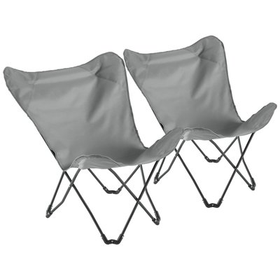 Lot de 2 fauteuils papillon pliable, MARIPOSA OVIALA