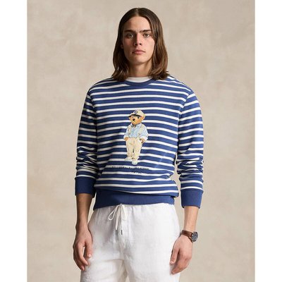 Sweat col rond rayé fleece Bear POLO RALPH LAUREN