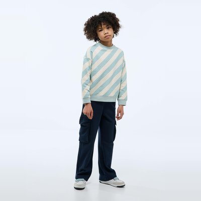 Jogging cargo large en molleton uni en coton BIO GOTS MONOPRIX