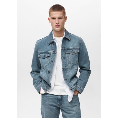 Veste en jean effet usé MANGO MAN