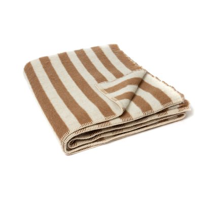 Plaid a righe reversibile in alpaca e cotone, Stills AM.PM
