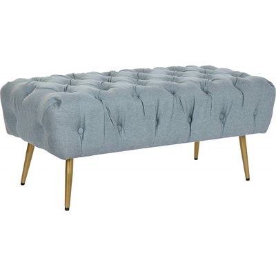 Banc capitonné pieds dorés Glam RECOLLECTION