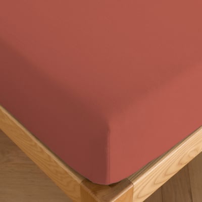 Drap housse en percale de coton uni, FINESSE C DESIGN HOME TEXTILE