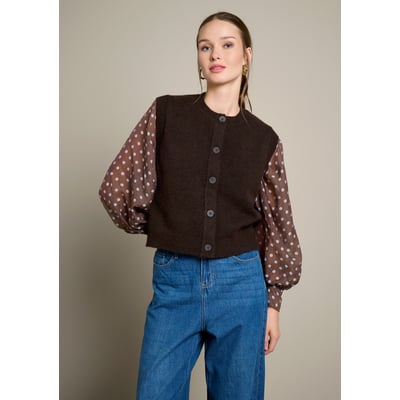 Cardigan sans manches LOLALIZA