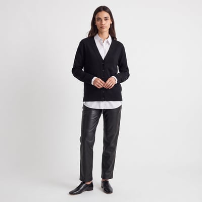 Cardigan femme col en V boutonné manches longues EVINA ARTLOVE