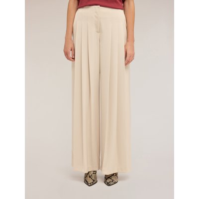 Pantalon palazzo réalisé en tissu fluide uni MOTIVI