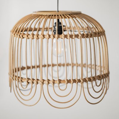 Suspension rotin naturel 35CM - JUNE SAUDARA COLLECTIONS