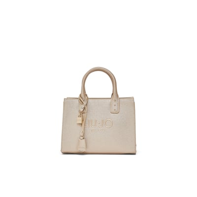 Petit Sac à Main En Cuir Doré Brillant Paule Clément - Neuf Avec étiquettes, Magnifique