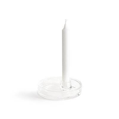 Lot de deux bougeoirs ronds en verre, Sila AM.PM
