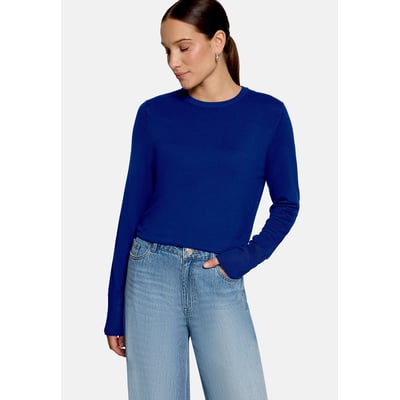 Pull-over en fine maille à col droit ZERO