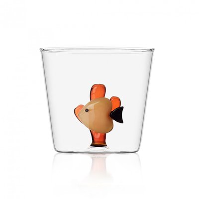 Verre Tumbler Poisson Orange ICHENDORF