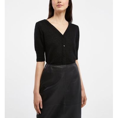 Gilet noir mohair femme 2025