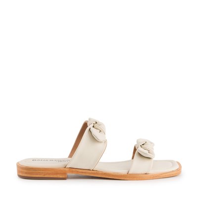 Sandales En Cuir Solène Cuir Métallisé Honey BONS BAISERS
