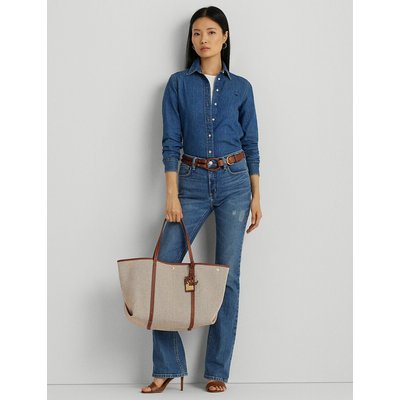 Bolso tote extra grande de algodón EMERIE LAUREN RALPH LAUREN