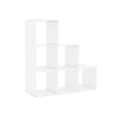 Etagère 6 cases - Julie - Blanc - 104,5 x 29 x 107,5 cm TOILINUX