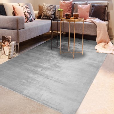 Tapis salon et chambre fait main en viscose motif simple EBERSON UN AMOUR DE TAPIS