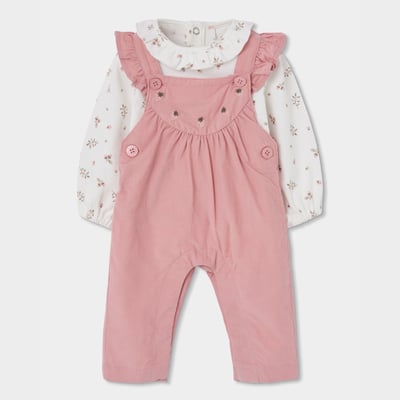 Ensemble bébé fille brodé de fraises BOBOLI