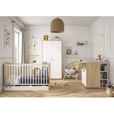 Trio chambre lit+commode+armoire ARTHUR GALIPETTE