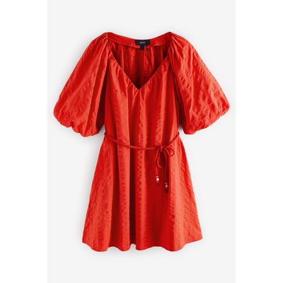 Robe courte à manches bouffantes NEXT