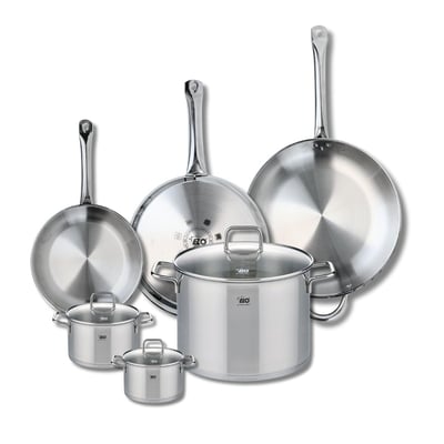 3 poêles 24/28/32cm + 3 faitouts 12/14/26cm PROFI CITRIN ELO