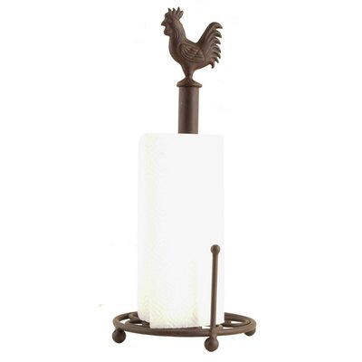 Dérouleur essuie-tout à poser classique en fer coq 18x18x43cm WADIGA