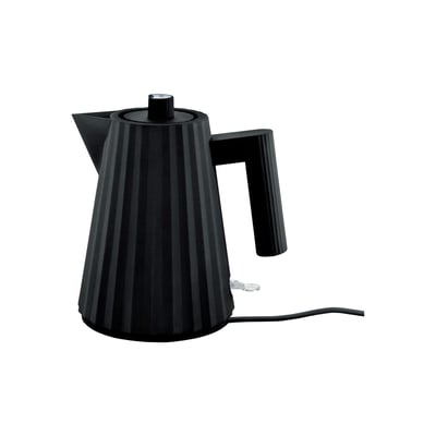 Bouilloire électrique plissé noir 1 l ALESSI