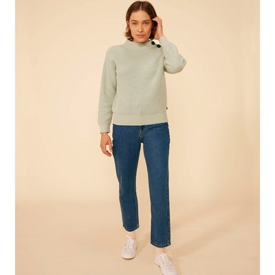 Baumwoll-Pullover mit Rippmuster PETIT BATEAU