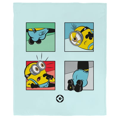 Plaid polaire imprimé, OUPS LES MINIONS