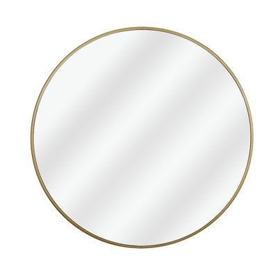 Miroir décoratif rond en Métal doré, BRIA INSPIRE