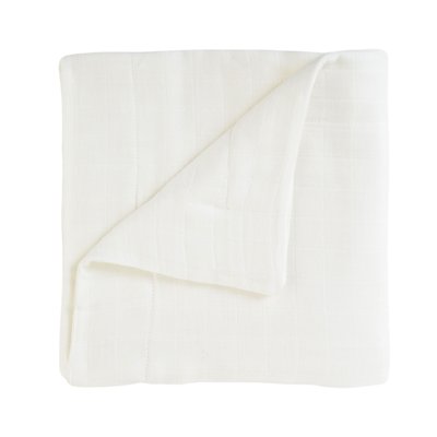 Couverture en lange uni coton bio ARC-EN-CIEL LITTLE CREVETTE