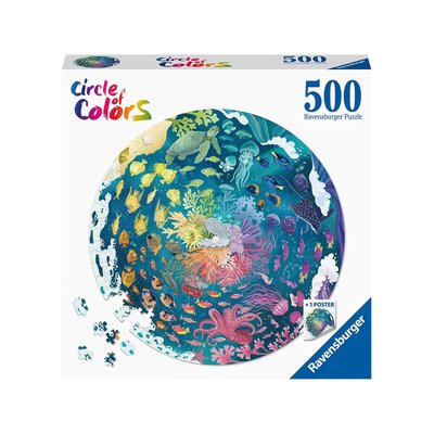 Puzzle rond 500 pièces - Océan (Circle of Colors) RAVENSBURGER