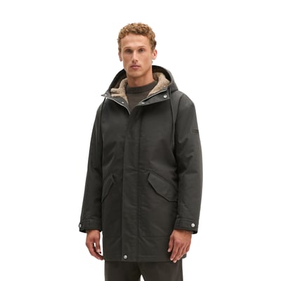 Veste à capuche en toile, coupe regular avec doublure en peluche et rembourrage en Unifi REPREVE® MARC O'POLO