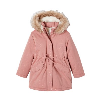 Parka à paillettes glitter doublée imitation fourrure VERTBAUDET