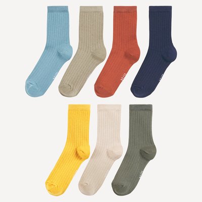Lot de 7 paires de chaussettes unies LA REDOUTE COLLECTIONS