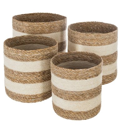 Set de 4 paniers jute ATMOSPHERA