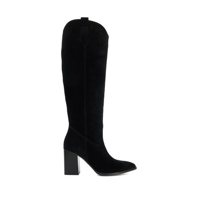 Bottes hauteur genou en daim - TAVERN DUNE LONDON