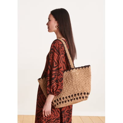 Panier en raphia LA FEE MARABOUTEE