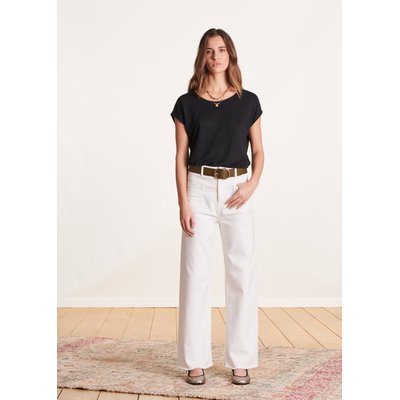 Jean sans couture coupe large en coton LA FEE MARABOUTEE