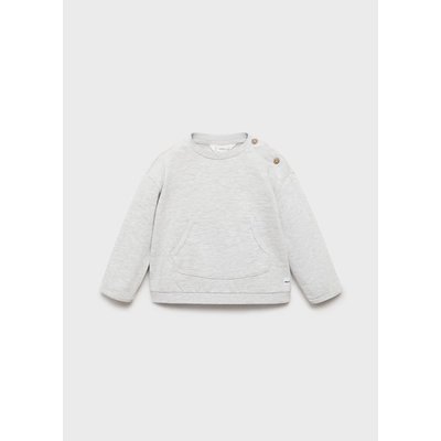 Sweat-shirt coton à boutons MANGO BABY